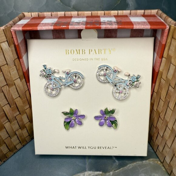 Bomb Party Market Fresh Earring Set Southern Summertime RBP6101 - Picture 1 of 4
